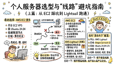 上篇：放弃 AWS EC2：个人海外轻量服务器选型与“线路”避坑指南