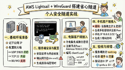 下篇：AWS Lightsail 实战：使用 WireGuard 搭建省心的个人安全隧道